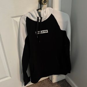 Hollister white and black soft hoodie, mens small